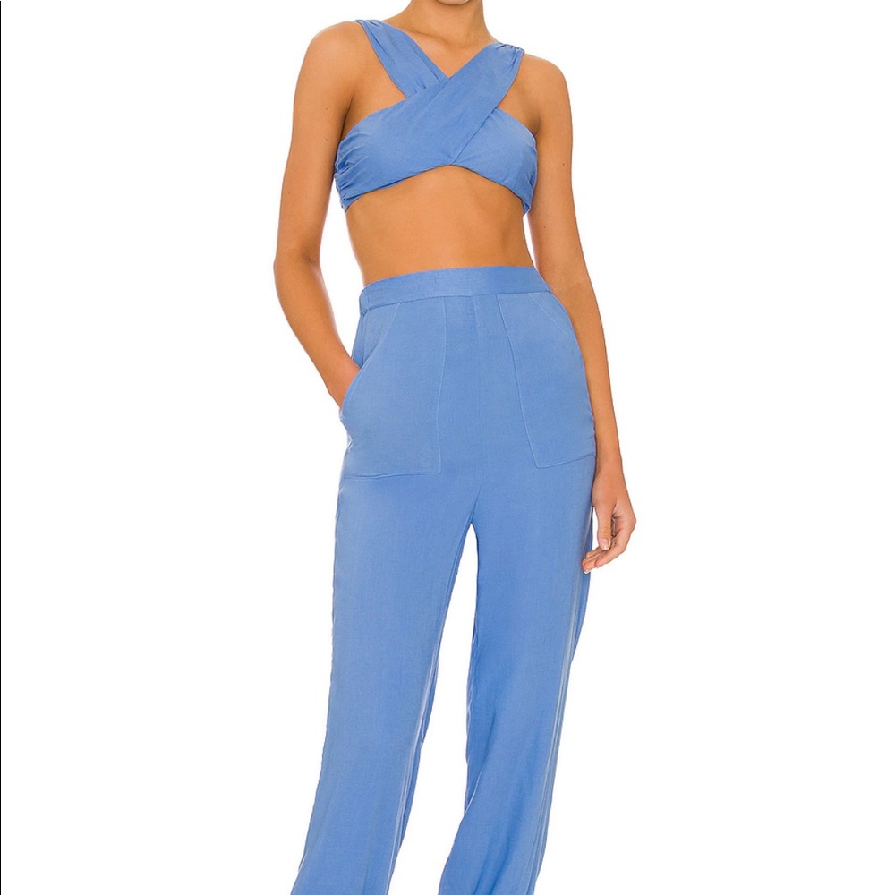 Tularosa(Revolve) - Kendra top & pants (sold as set) - Blue
